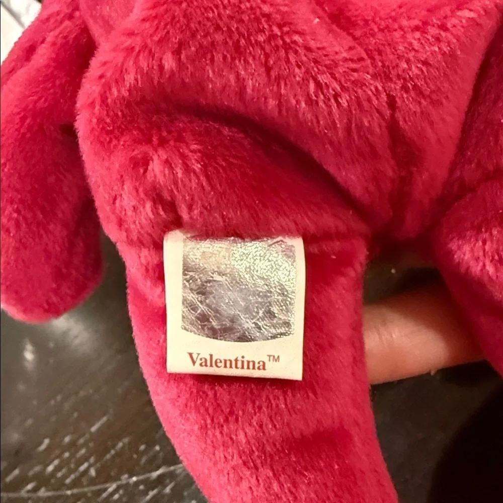 Ty Red Teddy Bear Plush Toy Beanie Baby Valentina toy collector